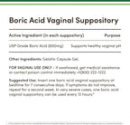 Boric Acid Suppositories 60 Count, Supports Women Health (Easy Dissolve, Third Party Tested) by Double Wood