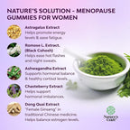 Womens Menopause Gummies with Dong Quai - Menopause Vitamins for Women with Ashwagandha - Holistic Support for Hot Flashes Night Sweats and Mood Swings - Pre & Post Supplements - 60 Count