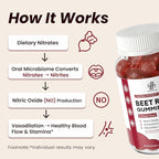 2 Pack Beet Root Gummies – Blood Pressure Support & Mood Support, Super Nitric Oxide Beets Supplement with Grape Seed, L-Theanine & Vitamin C, Sugar-Free Vegan, 30:1 Beet Root Extract, 120 Chews