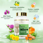 Liver Cleanse Detox & Repair - Milk Thistle Supplement, with Silymarin, N-Acetyl Cysteine(NAC), Artichoke, Turmeric & Dandelion for Liver Detox, Cleanse, Gluten Free, Non-GMO - 120 Capsules