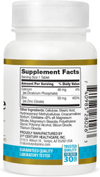 21st Century Healthcare Zinc Citrate Tablets 50mg, 60 Count (Pack of 2)