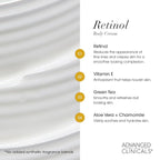 Advanced Clinicals Retinol Cream + Collagen Peptides Body Moisturizer & Face Lotion 2PC Skin Care Set | Dry Skin Body Lotion For Women & Men To Help Improve Appearance Of Crepey Skin, 2PC Bundle