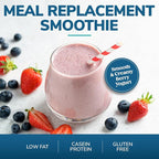 WonderSlim Meal Replacement Smoothie, Berry Yogurt, 15g Protein, 24 Vitamins & Minerals, Gluten Free (7ct)