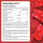 2 Pack Potassium Magnesium Gummies for Adult Kids High Absorption Leg Cramps & Muscle & Heart Health Immune Health Raspberry Magnesium Gummies Chewable Gummy Supplement Vegan Non-GMO