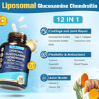 Totaria Liposomal Glucosamine Chondroitin MSM Collagen | 3000 MG | Joint Support Supplement Bone Health Support Flexibility & Cartilage Maintenance for Men & Woman Supplement, Non-GMO
