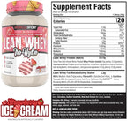 MuscleSport Lean Whey Revolution™ Protein Powder - Whey Protein Isolate - Low Calorie, Low Carb, Low Fat, Incredible Flavors - 25g protein per scoop (2LB, Strawberry)