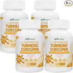 inGreens Turmeric Supplement 2275mg, 95% Curcumin, Liposomal Curcumin for Best Absorption, Curcumin Supplement for Joint Support, Bottled in USA - 240 Softgels