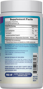 Natural Vitality Calm Magnesium Glycinate Gummies | Soup Grape Flavor | Non-GMO, Vegan & Gluten Free Supplement | 50 Count