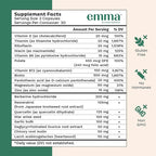 Emma Gut Health Relief Supplement, Doctor Endorsed Formula for Women & Men, Leaky Gut & Digestive Support for Constipation, Bloating & Gas Relief with Berberine, Resveratrol, Quercetin, 60 Caps,4-Pack