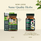 Gaia Herbs Quick Defense - Fast-Acting Immune Support Supplement* - Echinacea, Black Elderberry, Ginger & Andrographis - 20 Vegan Liquid Phyto-Caps (10 Servings)