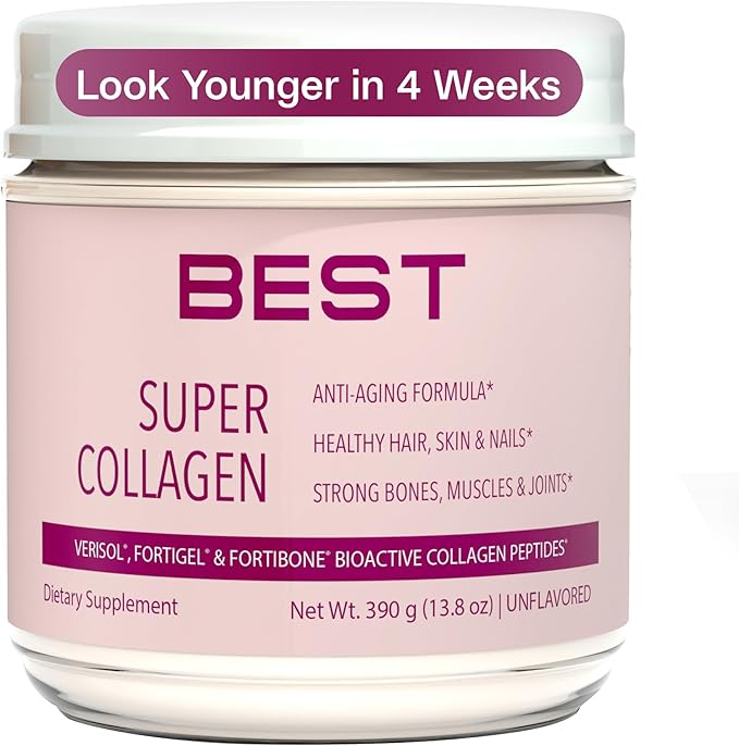 FORTIBONE® Collagen - 3 Clinically-Supported Bioactive Collagen Peptides with FORTIBONE®, FORTIGEL®, VERISOL® Unflavored Collagen for Women - Reduce Wrinkles, Improve Bone Density - 30 Servings