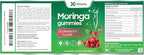 120 Moringa Gummies with Ginger, Turmeric, Cranberry, Amla Fruit & Probiotics | Vegan, Sugar-Free Gummies