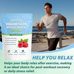 Spnutrition Magnesium Bisglycinate Gummies with 400mg Magnesium Bisglycinate Chelate,Sea Salt,Raspberry Fruit Powder,Improve Sleep,Vegan,Non-GMO,Daily Mineral Support,60 Count