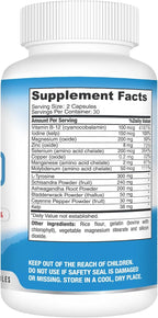 Best Earth Naturals Thyroid Support Supplement for Women and Men - 60 Capsules