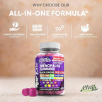 Menopause Supplement for Women Gummies with Black Cohosh, Wild Yam, DIM, Magnesium, Red Clover Chasteberry for Hormone Balance Relief Night Sweats Mood Plus Bergamot, Vitamin D3, Vitamin B6 B12