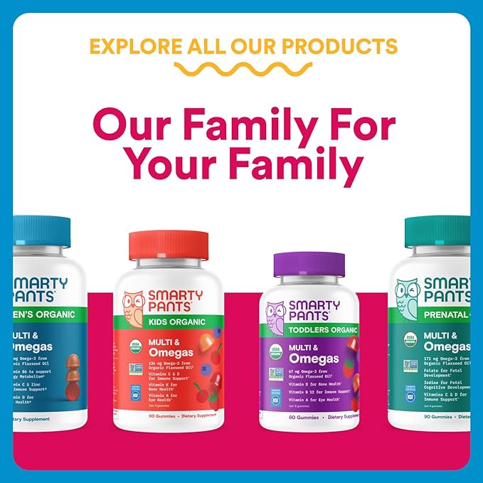 SmartyPants Zero Sugar Women’s Multivitamin Gummies: Biotin, Methylfolate, Omega 3 (ALA), Vitamin D3, C, Vitamin B12, B6, A, K, Zinc, Inositol, Gluten Free, No Sugar Alcohols, 90 Count (30 Day Supply)