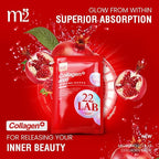 m2 Super Collagen Drink Liquid, Super Concentrate 6000mg Dual Peptide Collagen, Secrets of Korean Celebs, 68% More Collagen After 24 Hours, Drink from Pouch, No Added Sugar (8pk)