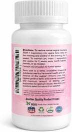 N'More Boric Acid Vaginal Suppositories with Applicator - 100% Pure Made in USA - Boricfem Support Vaginal Health (One) (60 Count (2 Pack), Boric Acid Suppositories)