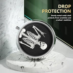 Nipichsha Pill Box, Small Pill Case for Purse & Pocket, Cute Travel Medicine Organizer, Portable Medicine Container Holder to Hold Vitamins, Medication, Fish Oil & Supplement, Human Skeleton