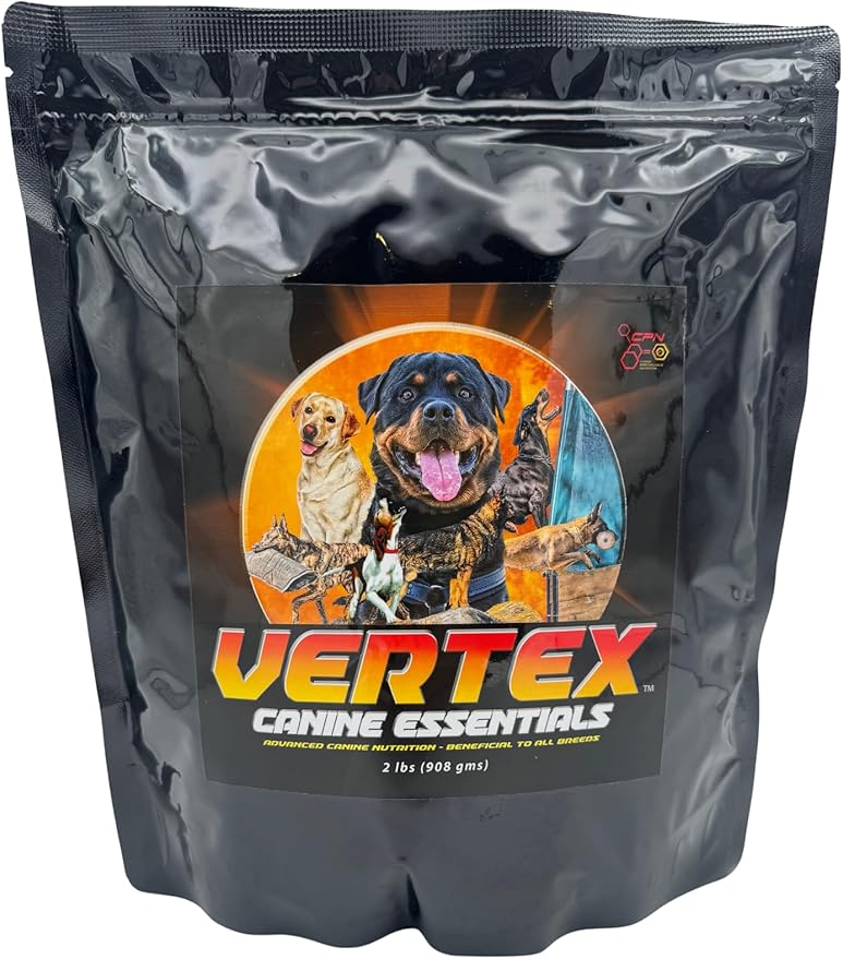 Vertex High-Performance Dog Supplement – Predigested Liver, Whey & Egg Protein – Supports Muscle, Recovery, Fertility, Digestion & Milk Production – Ideal for Working, Breeding & Active Dogs - 2 LBS