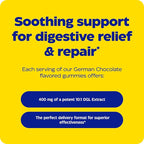 Enzymedica, DGL Stomach Relief, Deglycyrrhizinated Licorice Gummies for Digestive Support & Gut Health, Chocolate, 74 Count