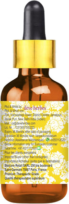 dève herbes Evening Primrose Oil (Oenothera biennis) with Glass Dropper | Cold Pressed | Pure | for Diluting Essential Oils | Skin & Massage | Non-Sticky | Lightweight | Unisex | 15ml (0.50 oz)