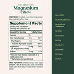 Nature's Bounty Magnesium Citrate Gummies for Adults, Supports General Health, Bone, Nerve, Muscle & Heart Health Support, 270mg per Serving, Vegan, Non-GMO - Raspberry 90 Count