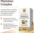 Solgar Women's Balancing Formula, 60 Tablets - Pueraria Mirifica - Phytoestrogen Balancing Formula, Energy Metabolism, Nervous System Health - Vegan, Gluten-Free, Dairy Free, Kosher - 60 Servings