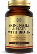 Solgar Skin, Nails & Hair with Biotin - 60 Tablets - with Vitamin C to Promote Healthy Collagen Production - 30 Servings