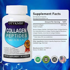 Multi Collagen Peptides Pills 1800mg, Type I, II, III, V, X - Hydrolyzed Premium Collagen Complex Supports Skin, Joints, Hair & Nails, Hydrolyzed Protein for Women Men, 90 Capsules