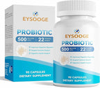 Probiotics for Women and Men, 500 Billion CFU, 22 Strains + Organic Prebiotics, Daily Probiotics for Digestive, Immune, & Gut Health - 90 Capsules