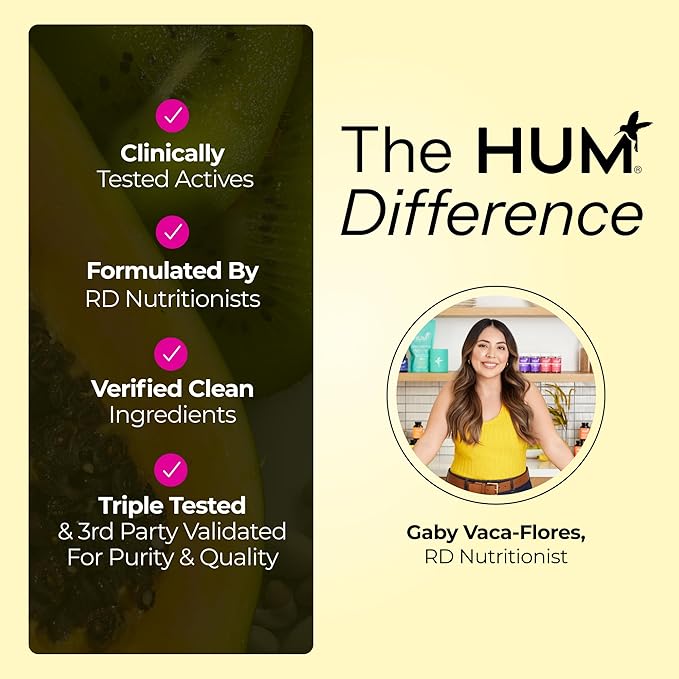 HUM Complete Prenatal Multivitamin for Women with Folate, DHA, and Choline, 23 Nutrients for Daily Support, Gluten Free, Non GMO Supplement for Pre, During, and Post Pregnancy, 30 Vegan Capsules