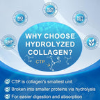 Multi Collagen Peptides for Women & Men, Hydrolyzed Collagen Peptides-Type I, II, III, V, X - with Hyaluronic Acid,Vitamin C,Biotin,Supports Skin Hair Nail, Non-GMO,560 Softgels