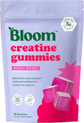 Bloom Creatine Monohydrate Gummies, 5g Per Serving, Sugar Free Creatine Gummy for Workout, Strength, Cognitive Health & Lean Muscle Support, Gluten Free & Non GMO, Berry Boost, 36 Gummies, 12 SVG