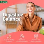YUM-V'S YumVs Ginger Gummies, 500 mg Ginger Root Extract, Peach Flavor, Nausea Relief, Digestion & Immune Support, Vegan, Non-GMO, Gelatin-Free (60 Count)