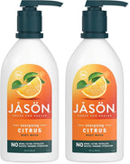 JASON Citrus Energizing Body Wash, For a Gentle Feeling Clean, 30 Fluid Ounces (Pack of 2)
