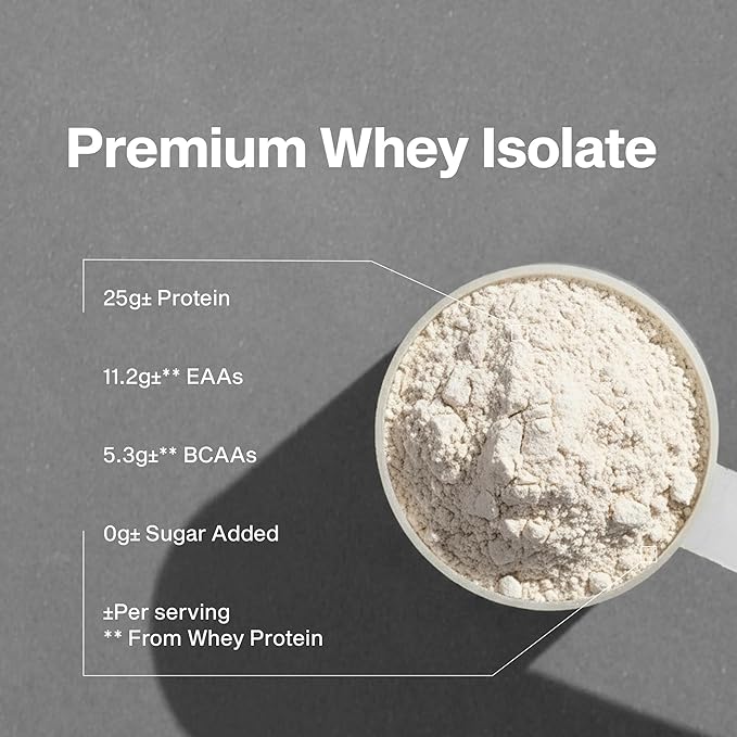 MuscleTech ISO Whey Isolate Protein Powder, Vanilla - Post Workout Gym Supplement for Lean Muscle Gain, Body Building Weight Gainer & Recovery - 25g Protein, BCAA, EAA & 0 Added Sugar - 5lbs