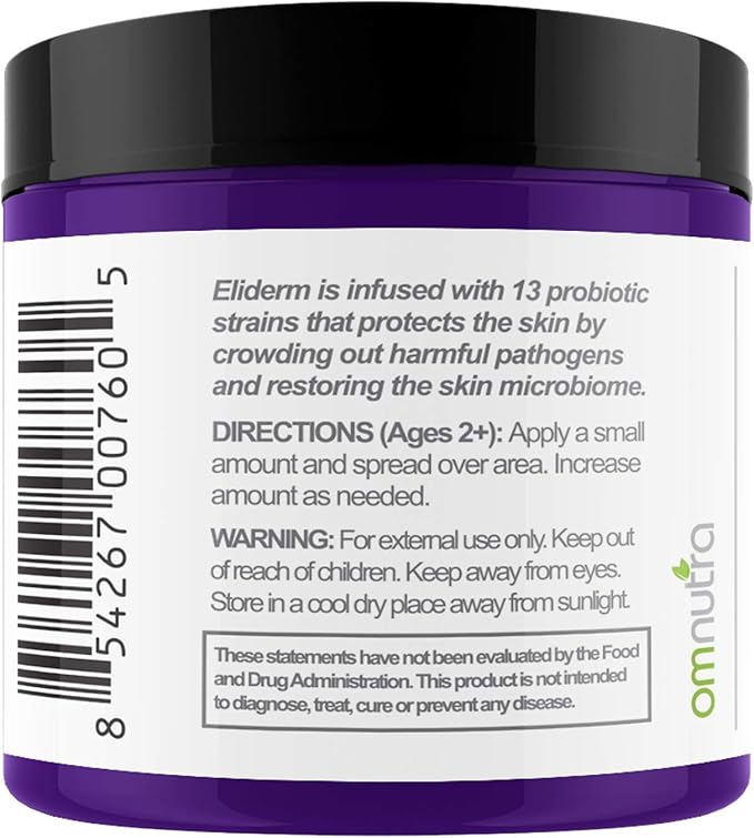 Topical Probiotic Skin Cream - 4OZ Jar 13 Strain Moisturizing Probiotic Lotion Eczema Treatment Psoriasis Treatment for Cystic Acne Probiotic Skin Care Cream Nail Fungus Treatment
