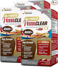 LABO Nutrition Ultimate VesseCLEAR EX Nattokinase NSK-SD 4000FU & Elastin F, Vessel Circulation & Brain Health Support, Japanese Supplement Shelf Stable Acid Resistant DRCaps Delayed Release x3