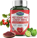 Red Yeast Rice 2000mg with CoQ10 100mg - Citrinin Free Heart Health Supplement with Citrus Bergamot & Hawthorn - Supports Healthy Cholesterol Levels - Vegan, Non-GMO Capsules 120 Counts