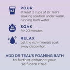 Dr Teal's Epsom Salt Soak, Lavender & Chamomile, 3 lbs | Pack of 2 | Sleep Blend | With Melatonin | Essential Oils