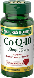 Nature's Bounty CoQ10, Supports Heart Health, 100mg Plus L-Carnitine, 60 Softgels
