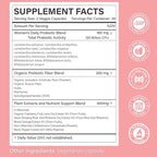 Probiotics for Women - 100 Billion CFU, 11 Strains with Organic Prebiotics, Cranberry Extract, D-Mannose - Women’s Probiotic for Digestive, Vaginal, Urinary Health & pH Balance - Non-GMO, 60 Capsules