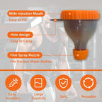 2Pack Protein Powder Container to go Portable Supplement Funnels for Filling Bottles with Protein Powder Compartment Pill Storage, Great for Workout, Travel, to-Go, Fitness（Orange