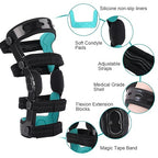 OA Unloader Knee Brace with Double Upright ACL PCL Support - Adjustable Osteoarthritis & Bone-on-Bone Pain Relief, Post Op Knee Immobilizer for Meniscus Tear, Arthritis, Sports Injuries for Men & Women (Right, Small)