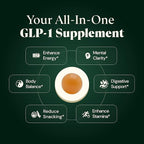 8-in-1 GLP-1 Supplement for Women and Men | Hunger & Metabolism Support Gummy with Akkermansia, Turmeric & Resveratrol, (Mango Pineapple Gummy)