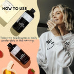 Tranont Glow Liquid Collagen for Women | Multi Collagen Peptides with Hyaluronic Acid & Biotin | Hair, Skin & Nail Support | Hydrolyzed Collagen Shot | Strawberry Banana & Piña Colada | 30 fl oz
