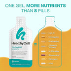 HealthyCell Telomere Length Supplement - Anti-Aging Telomere Lengthening Supplements with Phytonutrients & Vitamins for Cellular Health - AC-11, Astragalus & Resveratrol - 30 Gel Packs, Grape Flavored