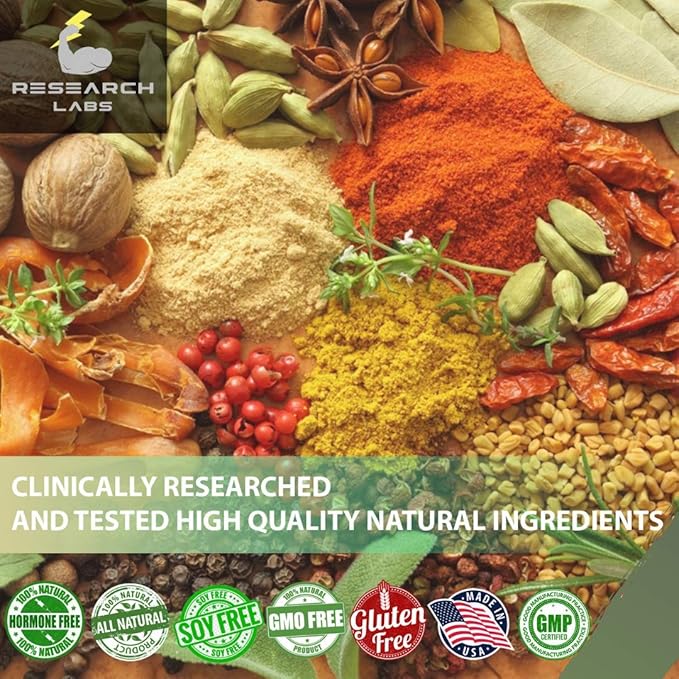Research Labs Ultra High Purity 20mg PQQ Capsules, 120 Capsules. Pure, Concentrated High Bioavailability. Pyrroloquinoline Quinone Supplement ATP Energy, Heart, Cognitive Support Nootropic