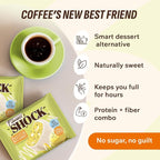 Fitness SHOCK Lemon Poppy Seed Protein White Brownie - No Added Sugar, 7.5g Protein, Low Carb Guilt-Free Dessert - 0g Added Sugar, 10g Net Carbs, 5g Fiber, Non-GMO - 10 x 50g
